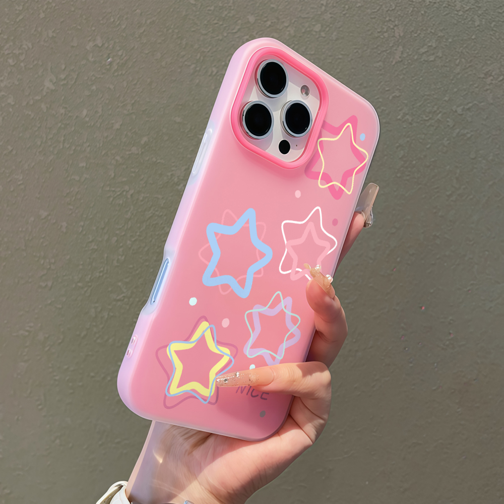 Phone Cases Kawaii - Kawaii Outlines Star Jelly Phone Case