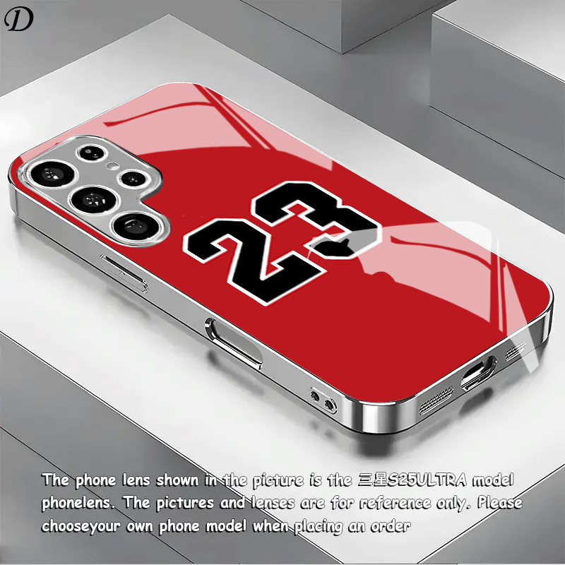 Phone Cases Jersey - Red No. 23 jersey pattern electroplated