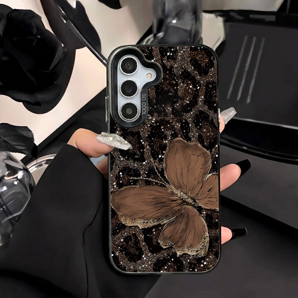 Phone Cases For Samsung A14 - Hard IMD Leopard Case For Samsung