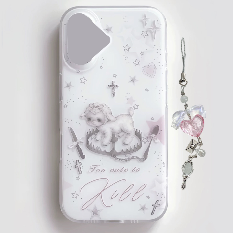 Phone Cases Kawaii - Y2k Korean INS Creative Cute Pink