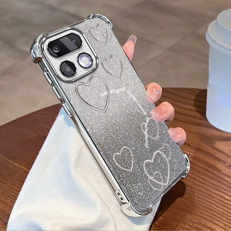 Phone Cases Realme - Glitter Plating Protective Cover For Realme