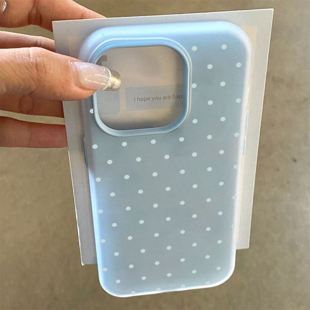 Adorable Light Blue Polka Dot  - Phone Cases Polka Dot review and price