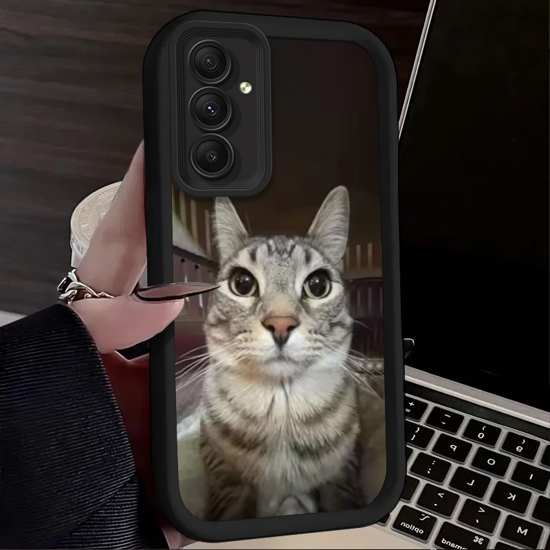 Trendy Cat Smoking Phone Case  - Phone Cases For Samsung A14 review and price