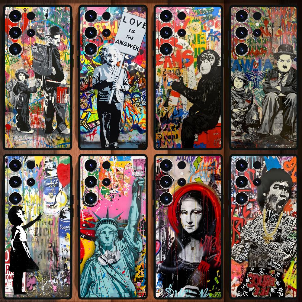 Banksy Graffiti Art  Phone Cas - Phone Cases Drawing review and price