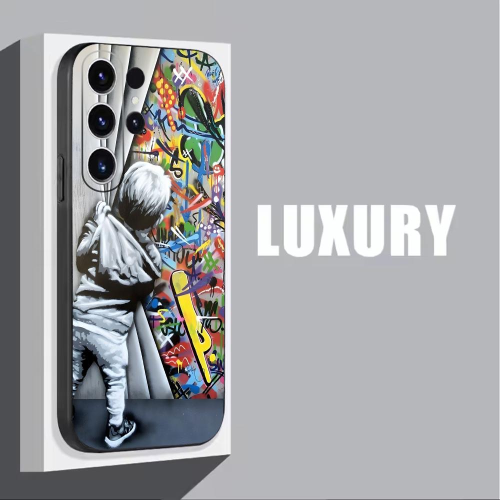 Banksy Graffiti Art  Phone Cas - Phone Cases Drawing review and price