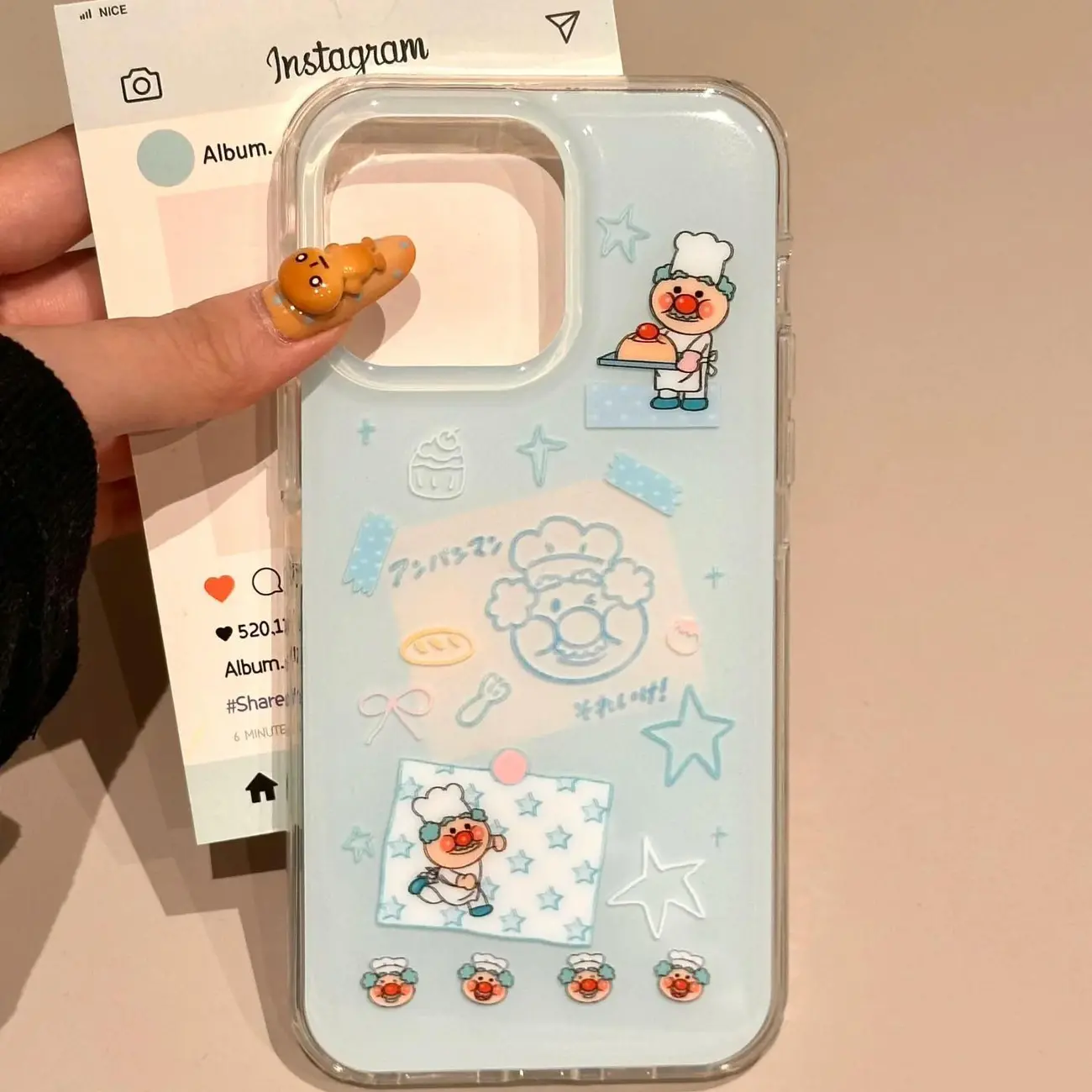 Korean Ins Blue Chef Old Man C - Phone Cases Kawaii review and price