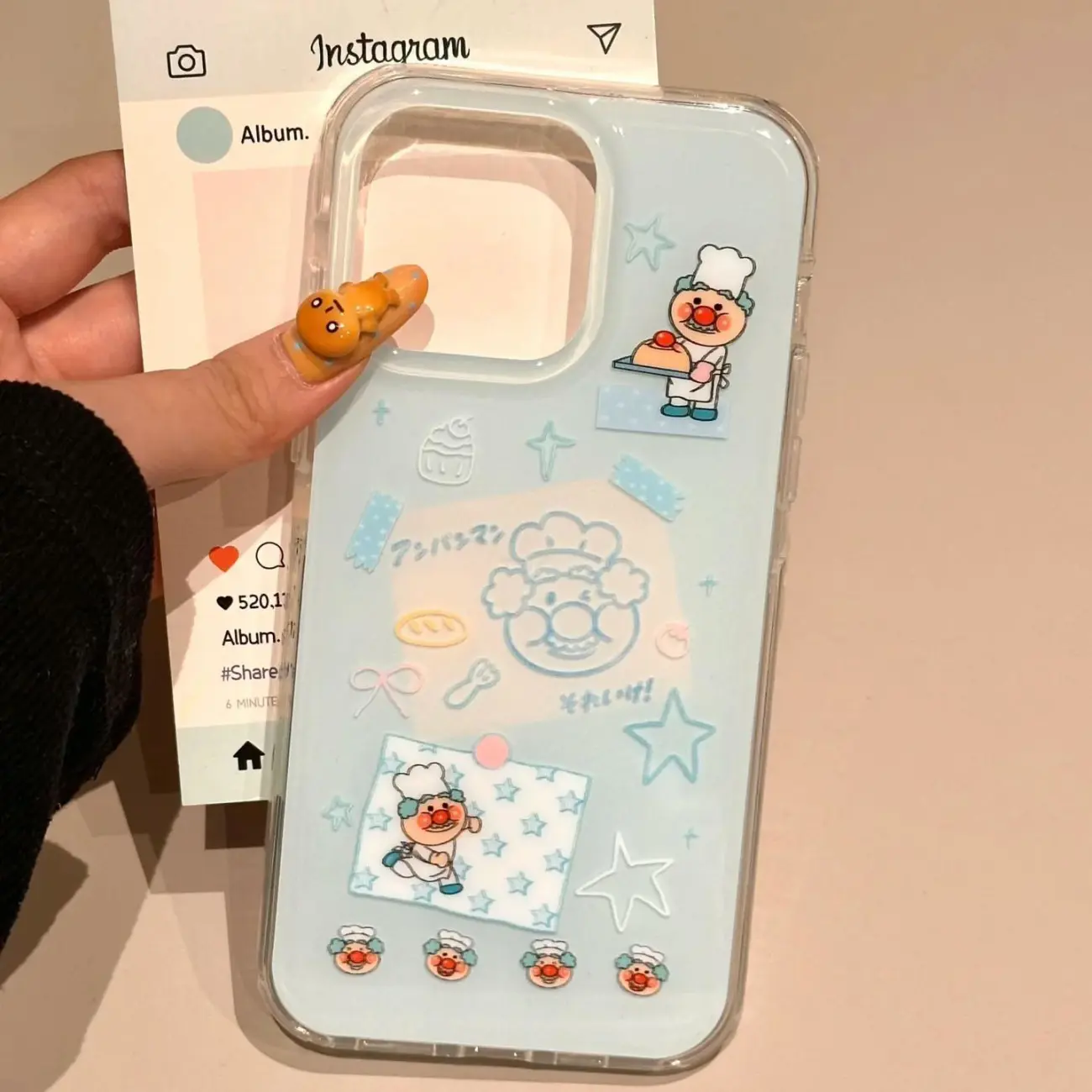 Korean Ins Blue Chef Old Man C - Phone Cases Kawaii review and price