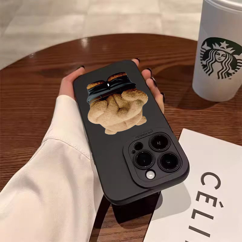 Funny Cool Bear Silicone Phone - Phone Cases Quirky review and price