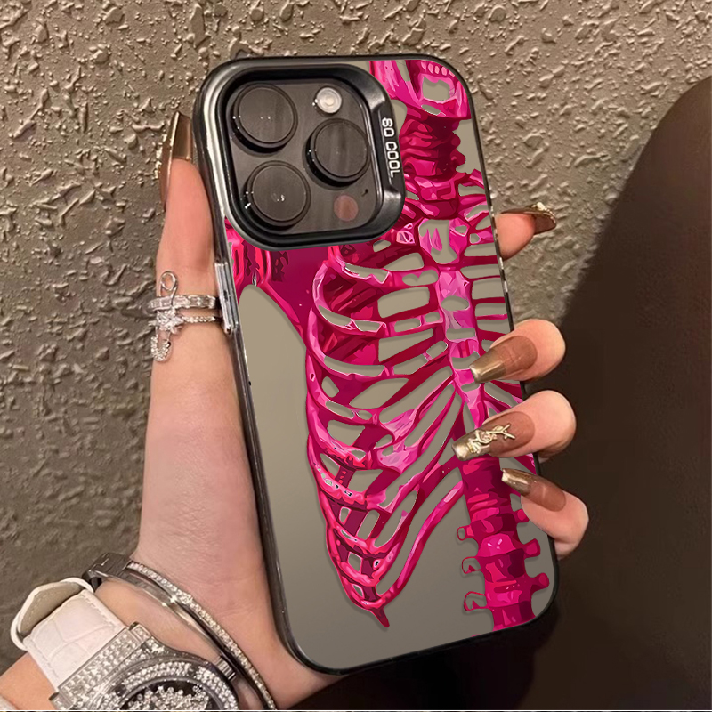 Luxury Pink Green Skull Phone  - Phone Cases Best review and price