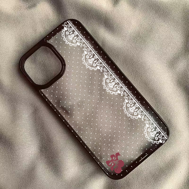 Cute Cherry Bow White Lace Pol - Phone Cases Polka Dot review and price