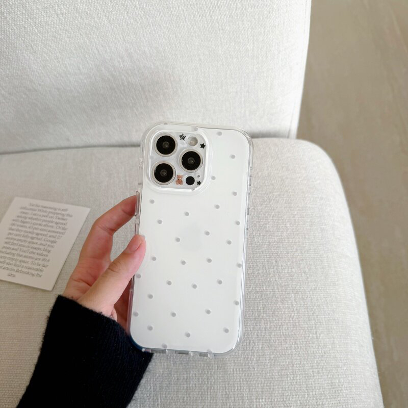 Korean White & Purple Polka Do - Phone Cases Polka Dot review and price