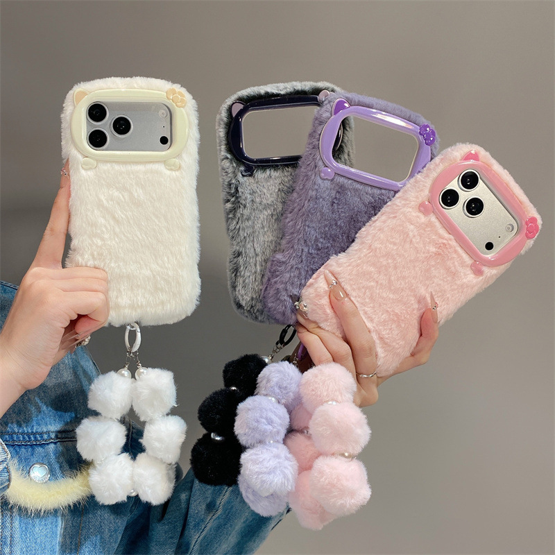 Luxury Solid Colors Furry Plus - Phone Cases Popular review and price