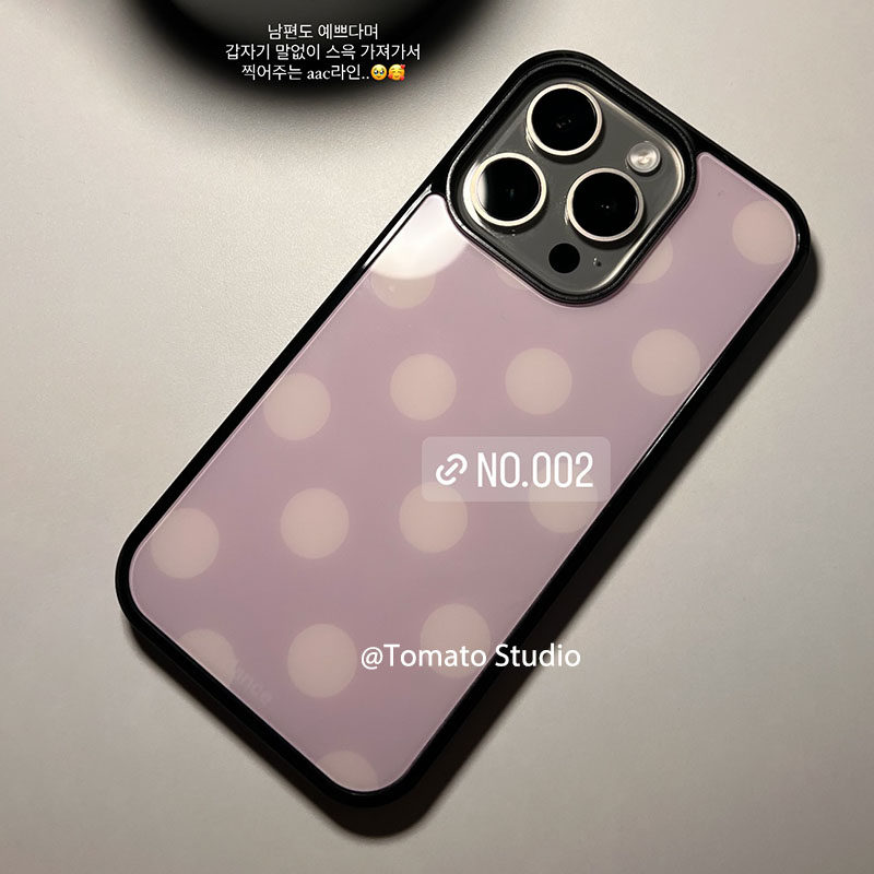 Korean Ins Fashion Purple Polk - Phone Cases Polka Dot review and price