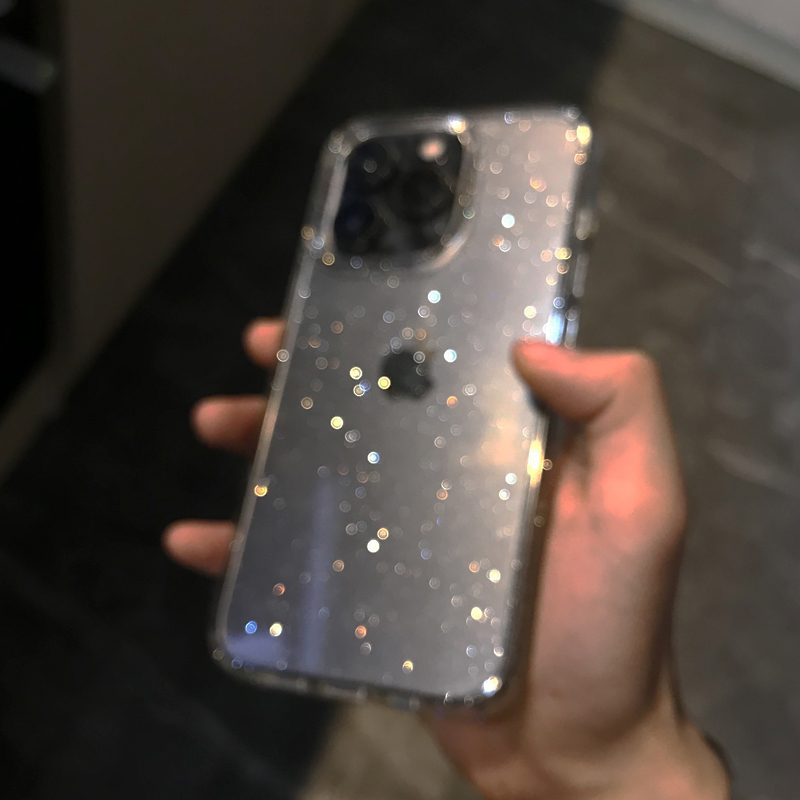 Transparent Simple Glitter Pho - Phone Cases Best review and price