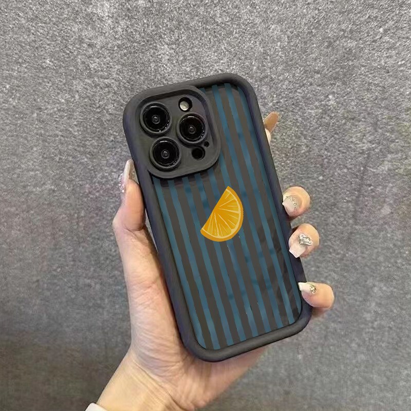 Striped Lemon Slice Pattern Ph - Phone Cases Popular review and price