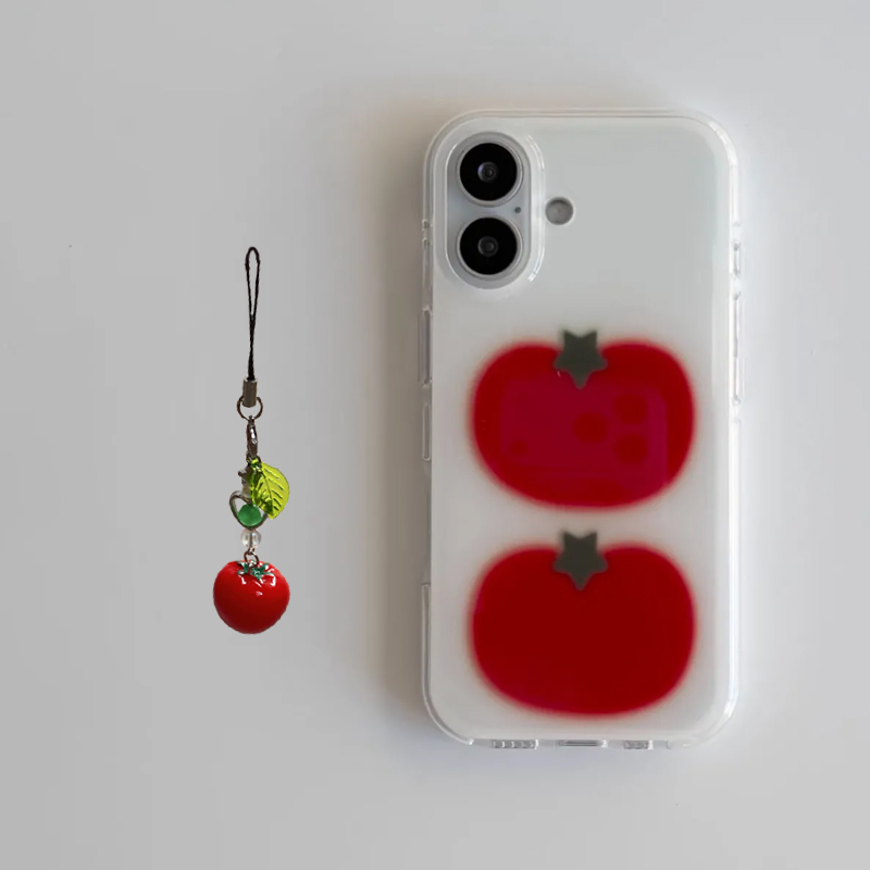 Korean Ins Two Ted Tomato Cart - Phone Cases Kawaii review and price