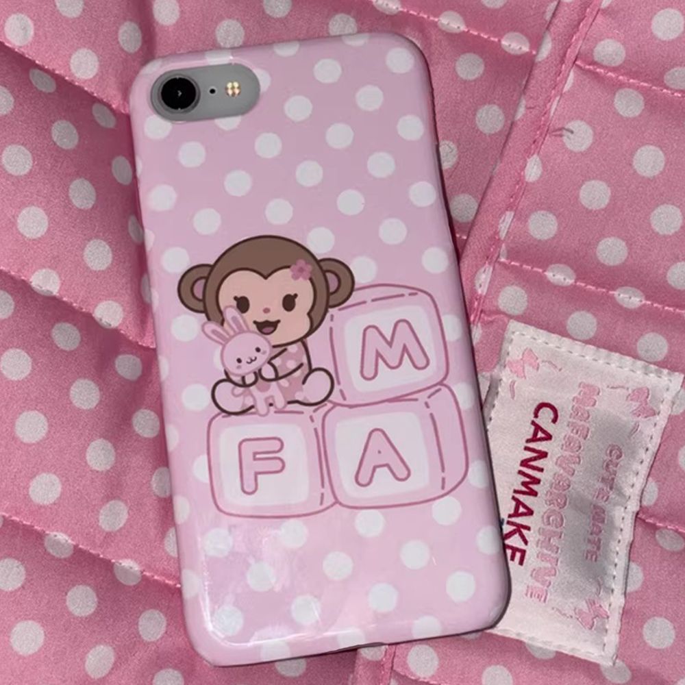 Korean Cartoon Sweet Pink Cute - Phone Cases Polka Dot review and price