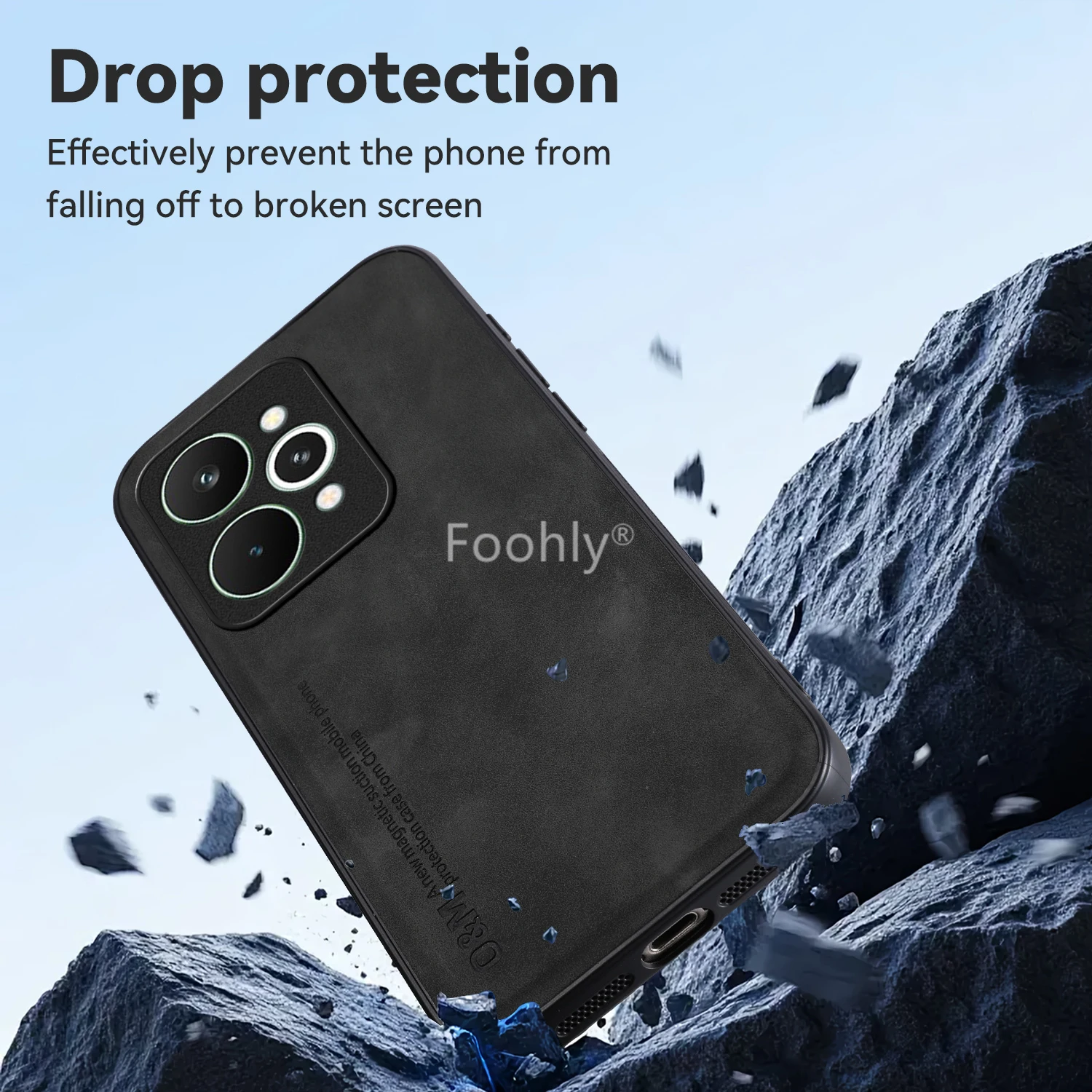 Nubuck Leather Magnetic Case f - Phone Cases Realme review and price