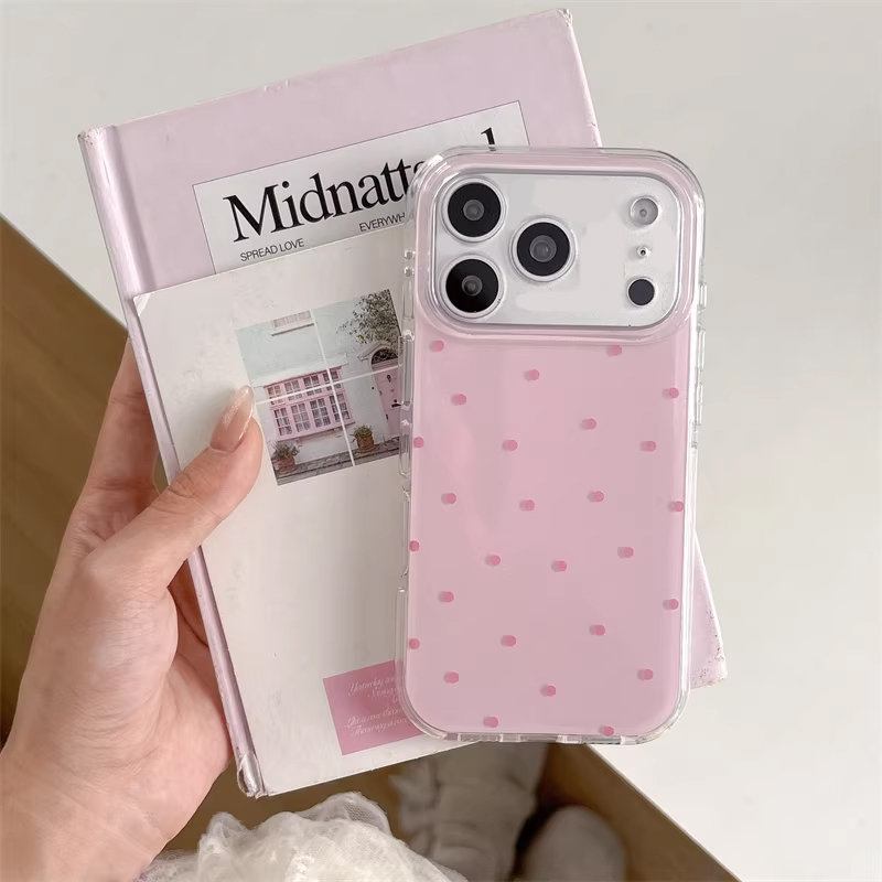 Korean Ins Girl Simple Blue Pi - Phone Cases Polka Dot review and price