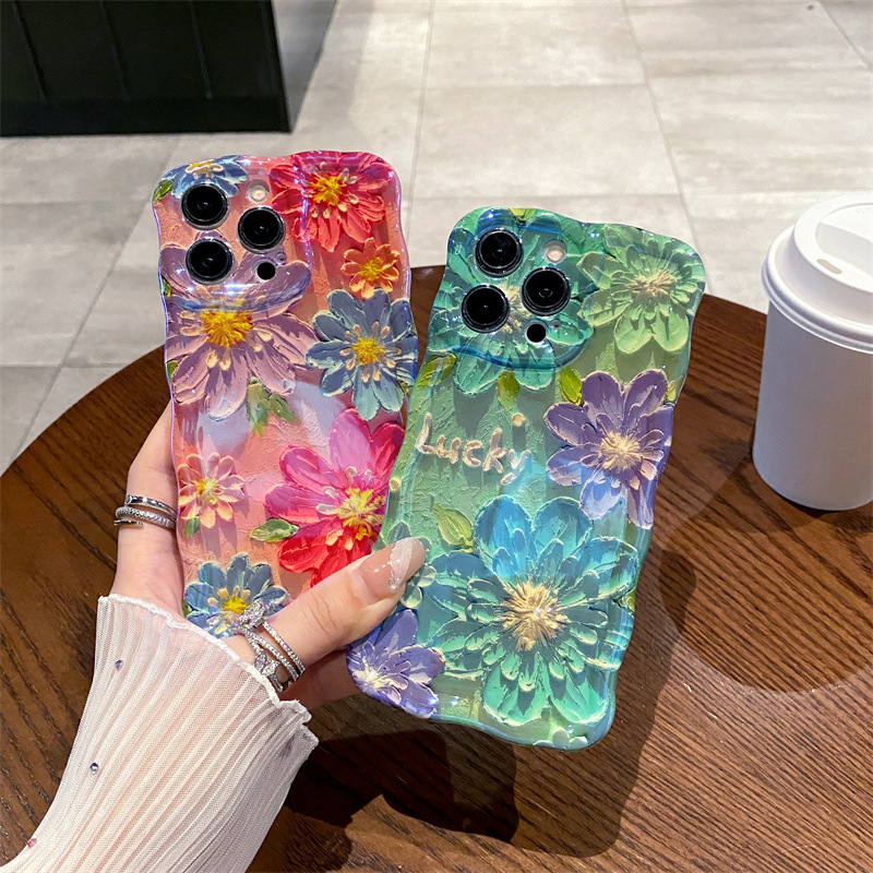 Retro Blue Light Oil Painting  - Phone Cases Drawing review and price