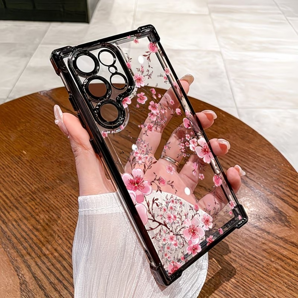 Cherry Blossom Electroplated F - Phone Cases Samsung S24 review and price