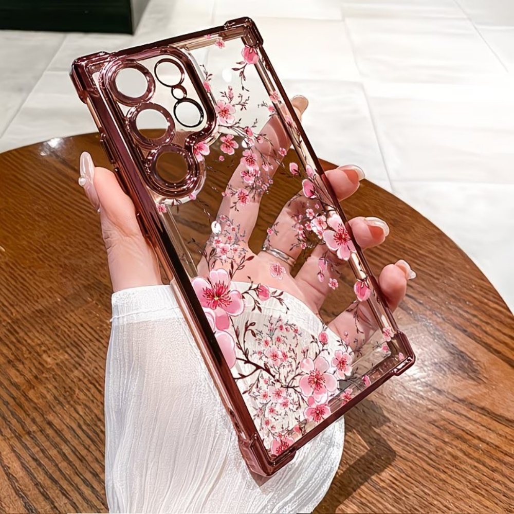 Cherry Blossom Electroplated F - Phone Cases Samsung S24 review and price