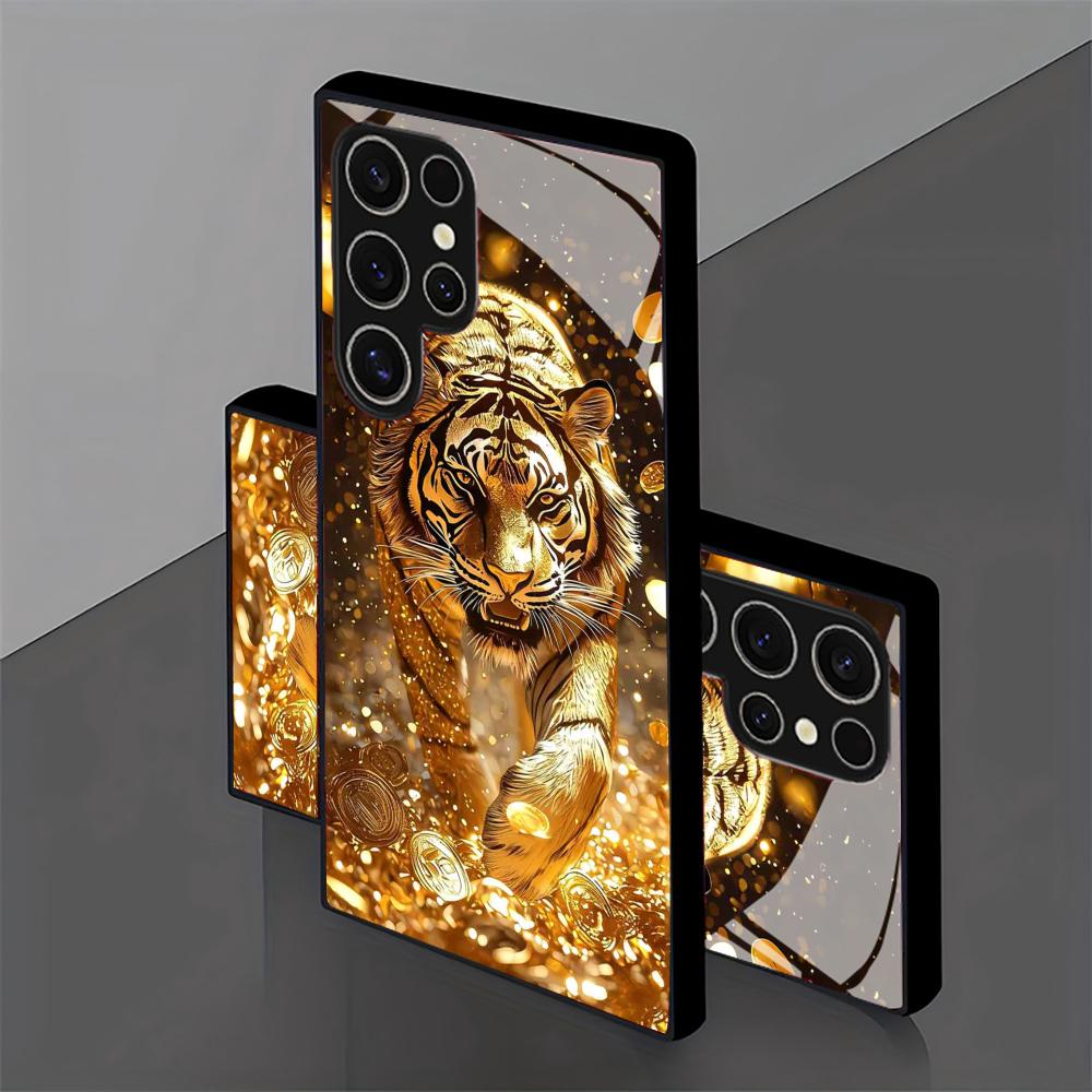 Tiger pattern glass Phone Case - Phone Cases Samsung S24 review and price
